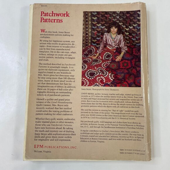 Vintage Patchwork Patterns Book By Quilting Genius Jinny Beyer Craft Guide - Picture 2 of 8